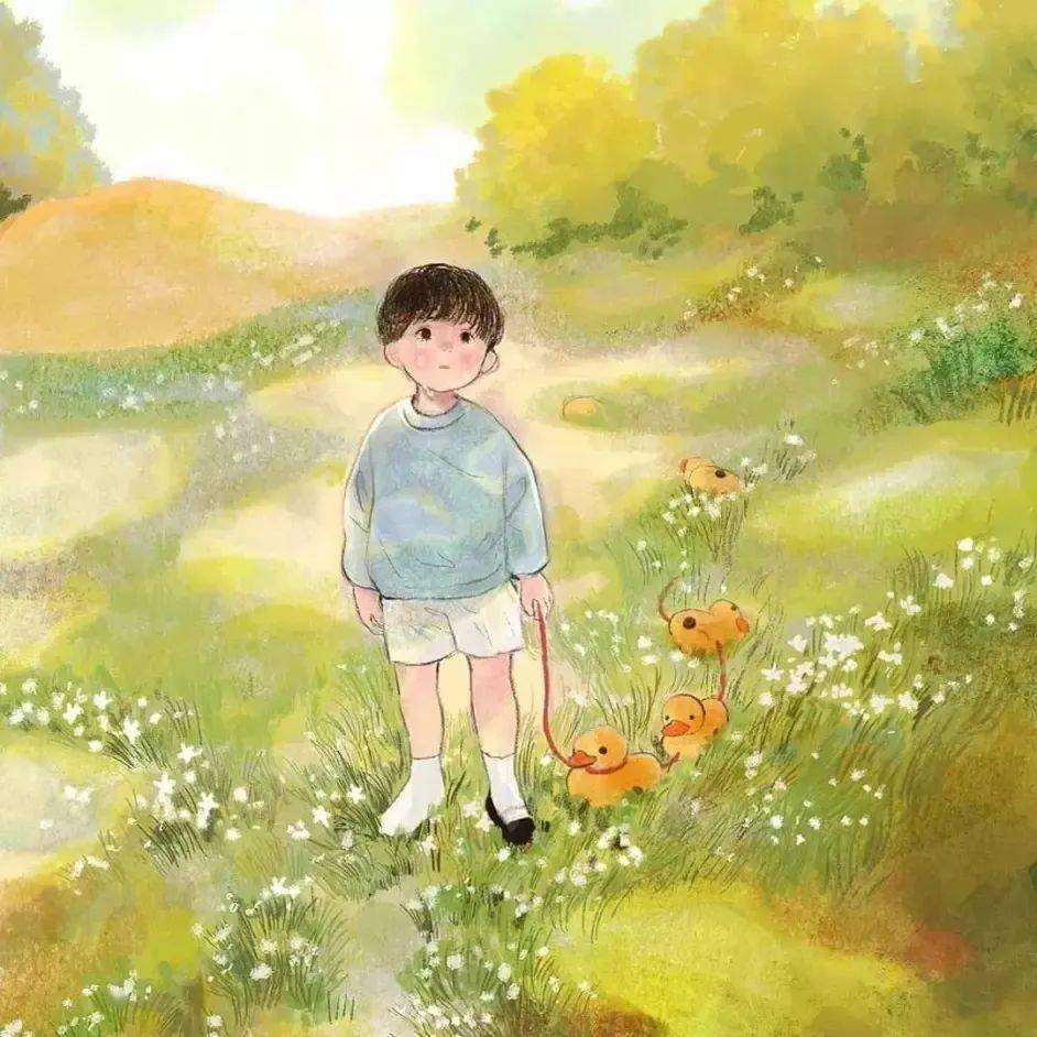 萌萌哒的彩铅插画人物,快来一起欣赏吧!