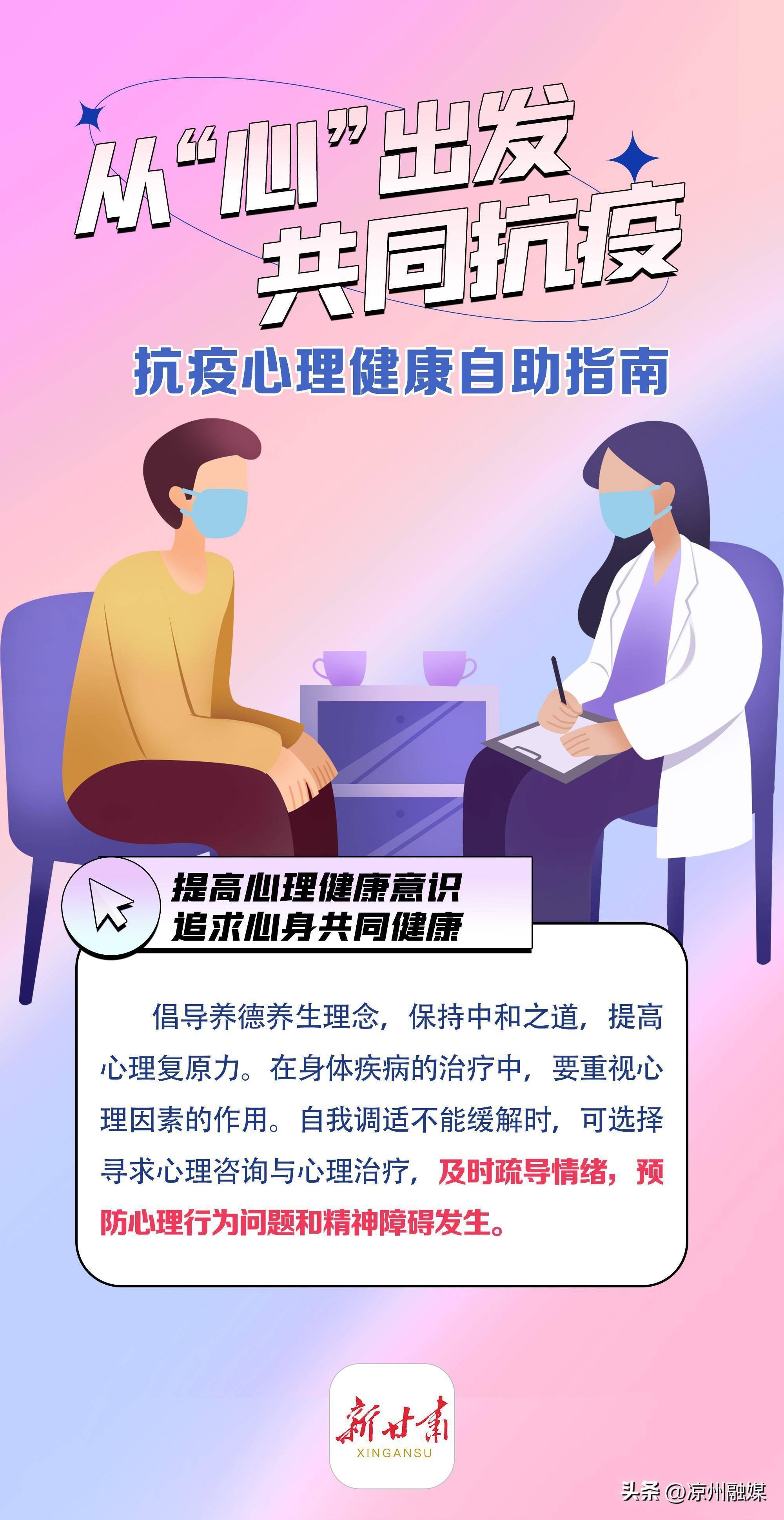 抗疫心理健康海报图片