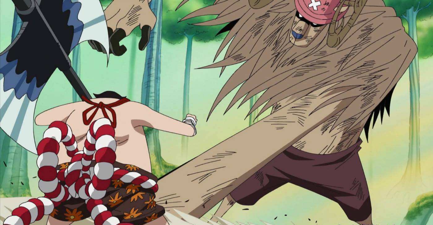 海贼王:乔巴巨大化后,有"皇副"级别的战斗力吗?_形态_蓝波球_大妈