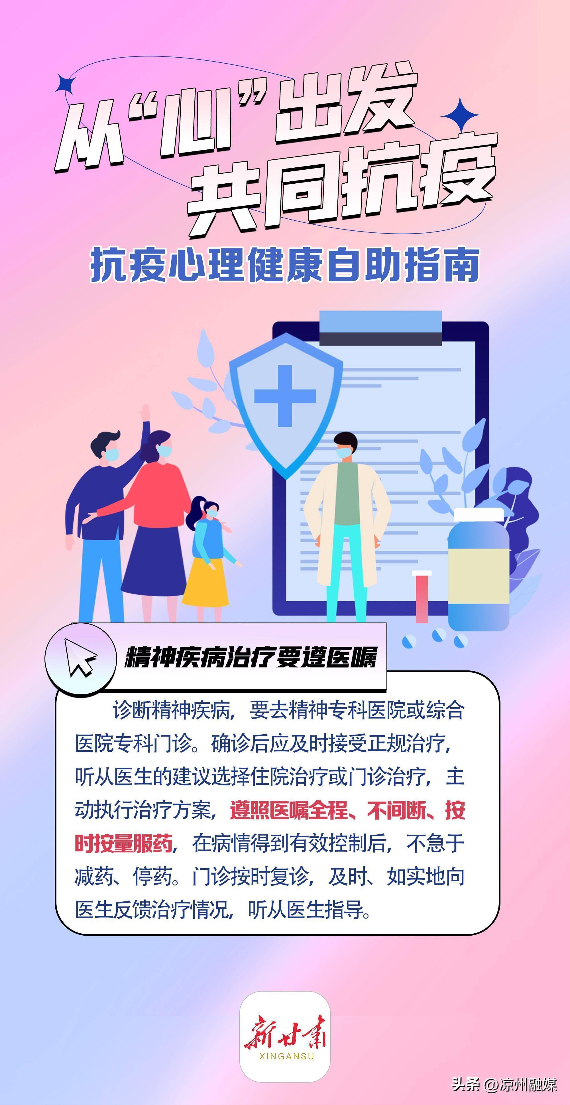 抗疫心理健康海报图片