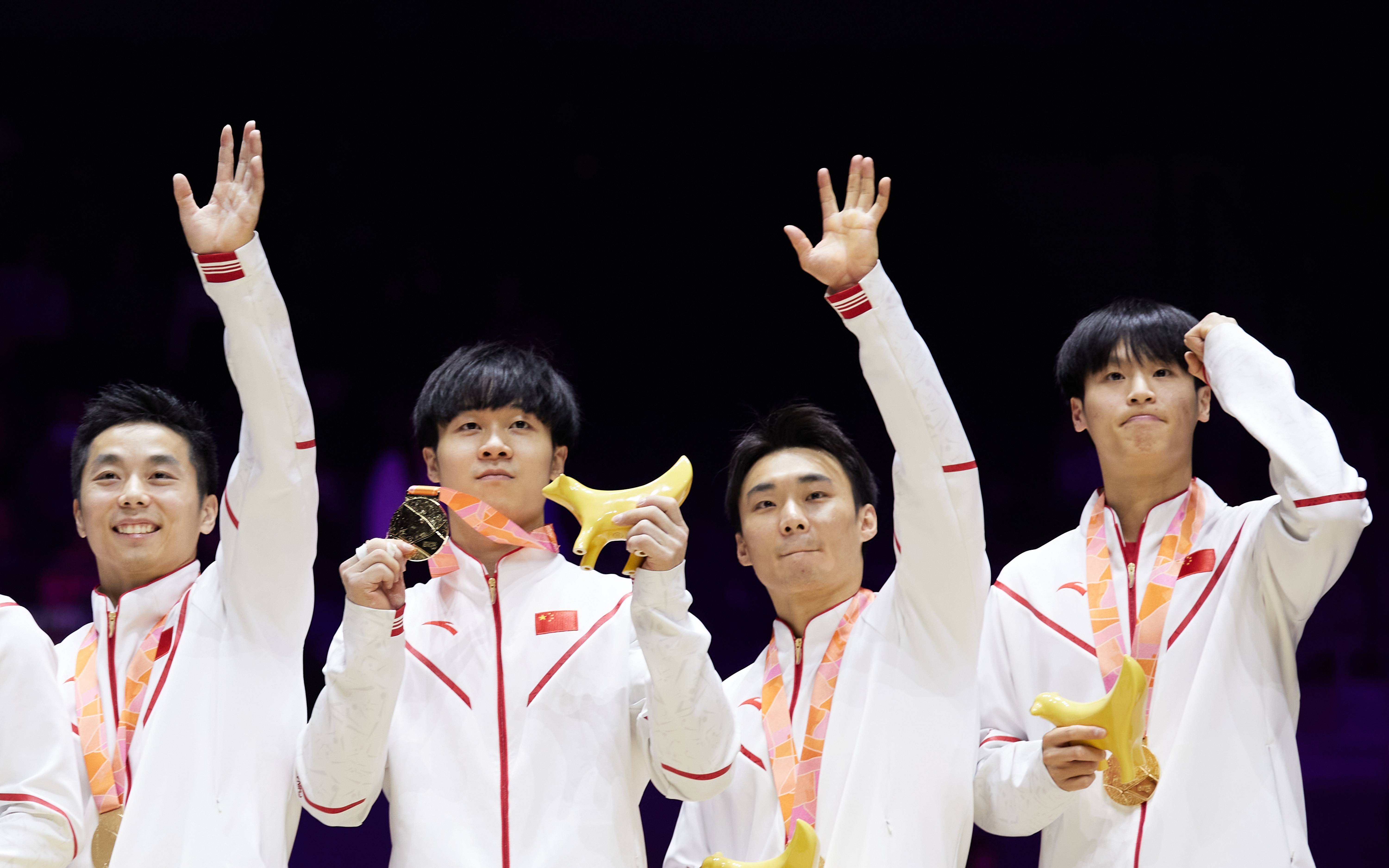 中国体操男团直通巴黎奥运,张博恒力拼6项功不可没_决赛_单杠_失误