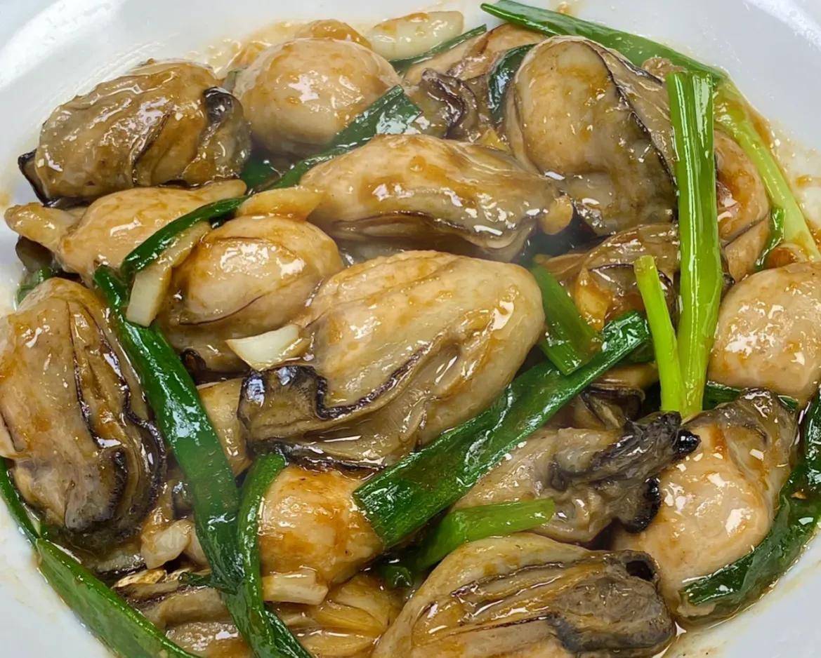 牡蛎肉鲜嫩可口.7.韭菜炒豆腐干1.