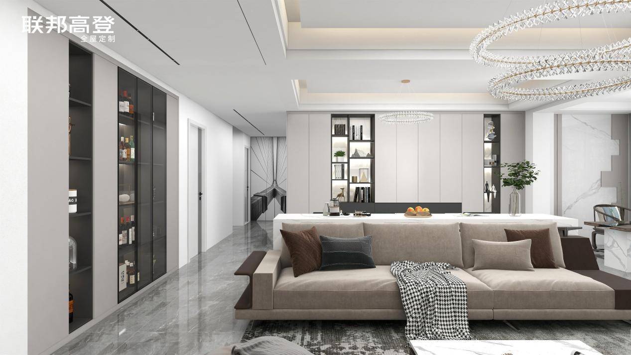 大户型客厅改造必看!联邦高登客厅设计定制,格调拉满_空间_装饰_造型