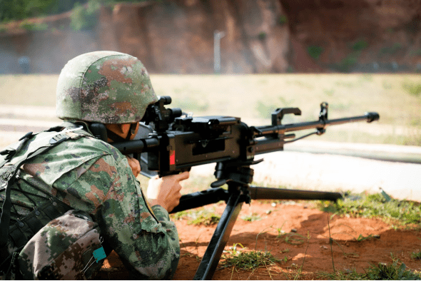 开火!直击滇西高原重机枪实弹射击演练现场