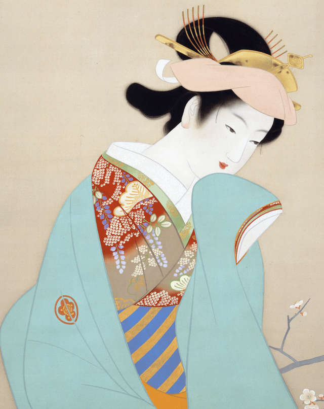 内蒙校尉带您欣赏京都天才少女笔下的美人画|上村松园_好评_明治_时期