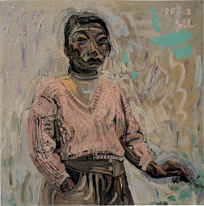 申玲 唯有眼前一只笔,画出花烂漫,人不老_cm_展览_布面