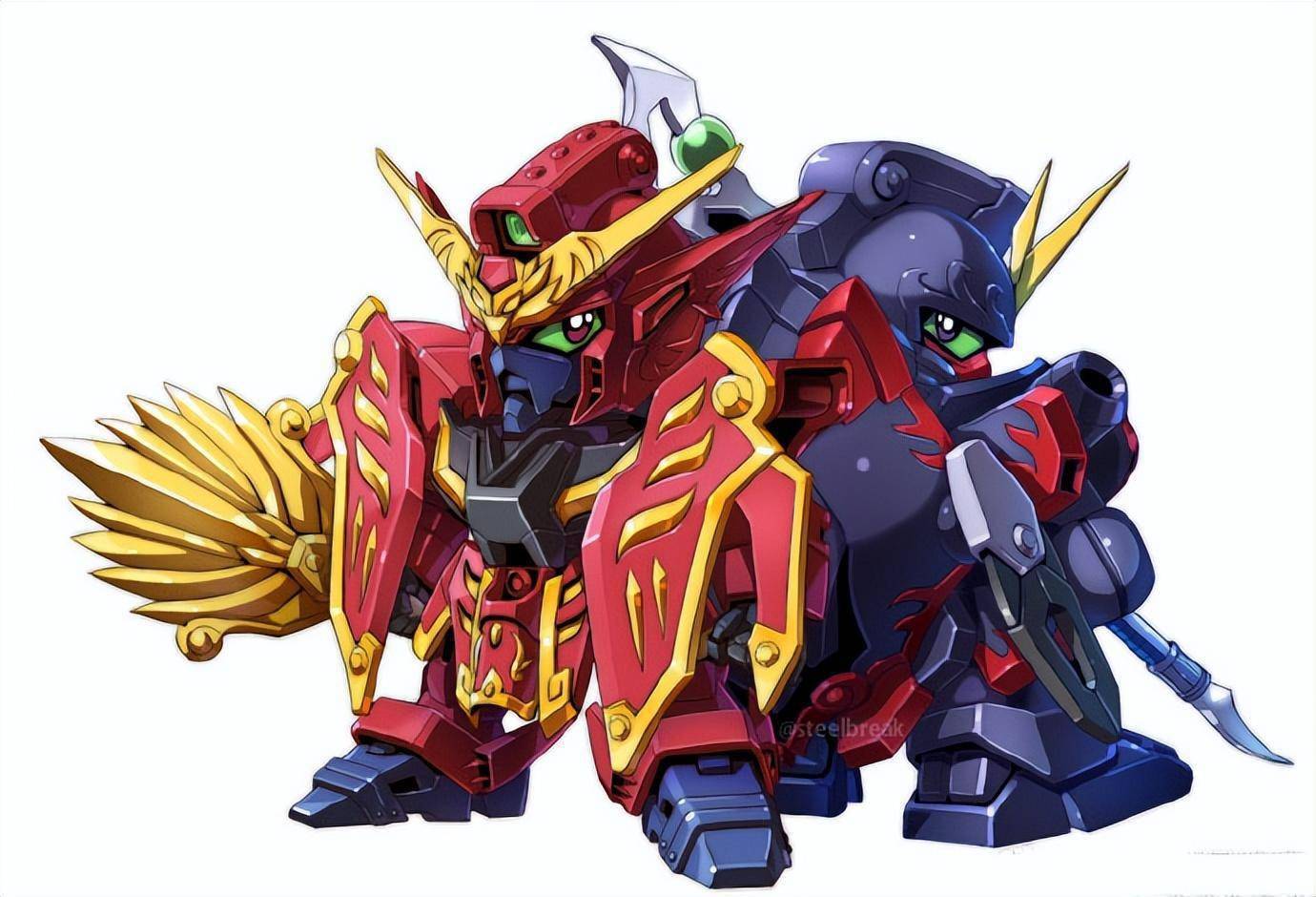 12张q版高达周边机体插画,大家喜欢哪张?