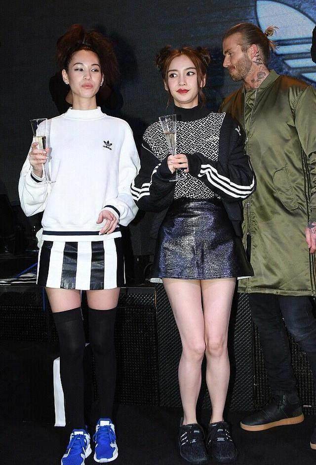 angelababy和小贝的未ps照曝光,双下巴和小粗腿都出来了!