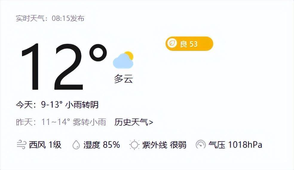 小雨转阴图片