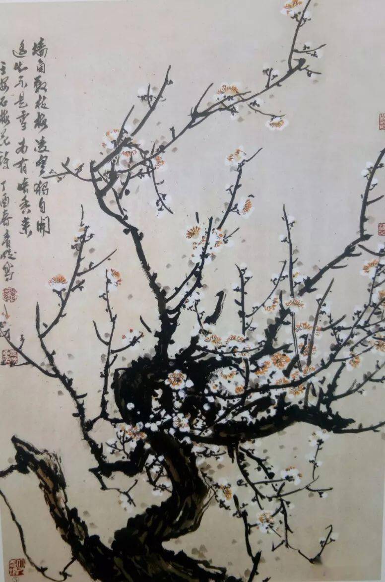 国画教程 梅花作品《遥知不是雪 为有暗香来》