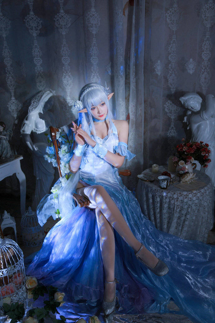 cos:从零开始艾米莉亚cosplay正片8p-鱼子酱不能睡懒觉_伊喵_部落