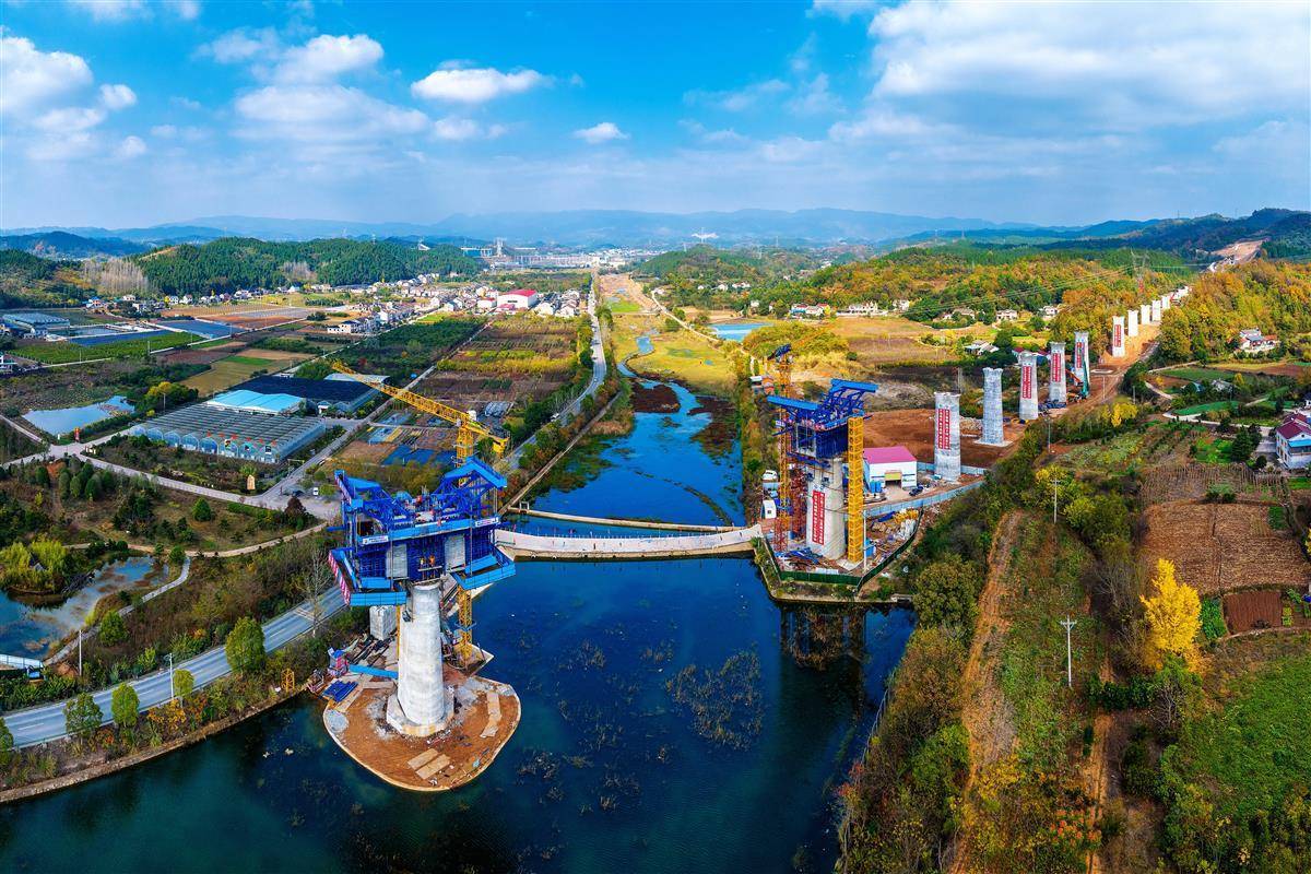 沪渝蓉高铁龙泉河特大桥有序推进_长江_标段_工程