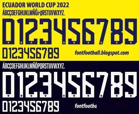 2022年世界杯32强球衣字体_球员_裁判_位置