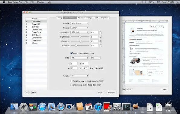 ExactScan Pro for Mac好用的万能扫描仪整合工具
