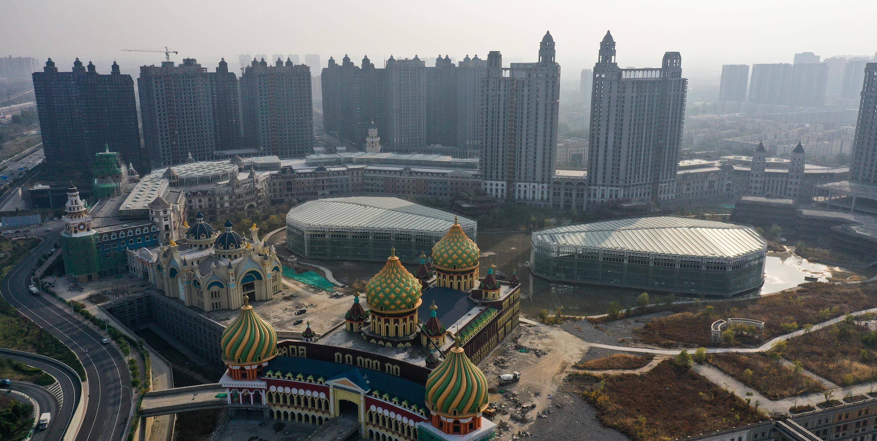 石家庄"最大烂尾楼"时隔6年后复工,粉刷后犹如"童话世界"_祥云_国际