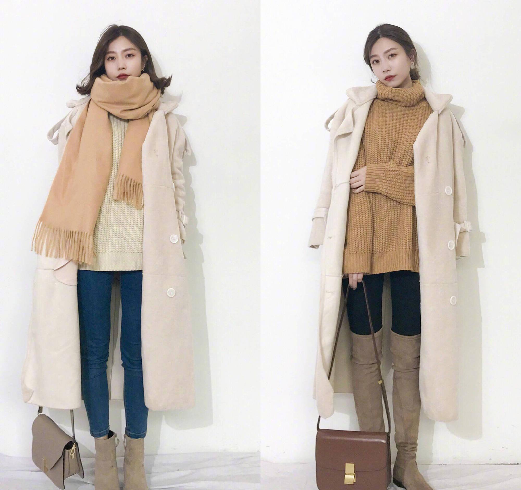 今年流行一种保暖穿搭,叫:"靴子 裤子",时尚简约_身材_裙子_方式