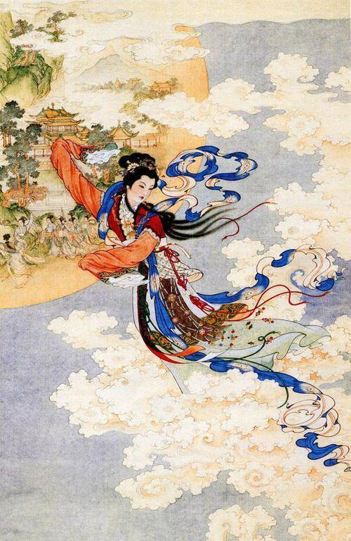 比如说在希腊神话中就有月亮女神塞勒涅,而我们中国的"月神嫦娥"更是