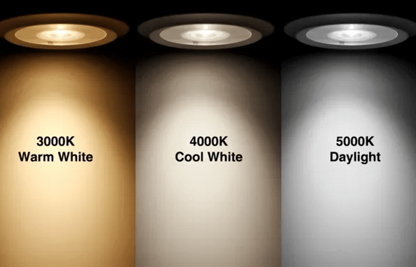 家用选择3000k-3500k-4000k,5000k往上,蓝光成分开始变多,对眼睛不