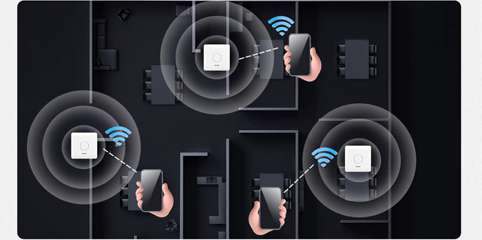 方案中特有的智能快速漫游技术,可保障餐厅工作人员或顾客的无线终端