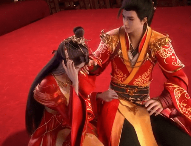 《完美世界》石昊月婵大婚,接吻画面遭删除,网友:官方太怂了_动画