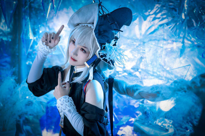 cos:明日方舟归溟幽灵鲨cosplay正片18p-棚娘酒酱_伊喵_部落_评论