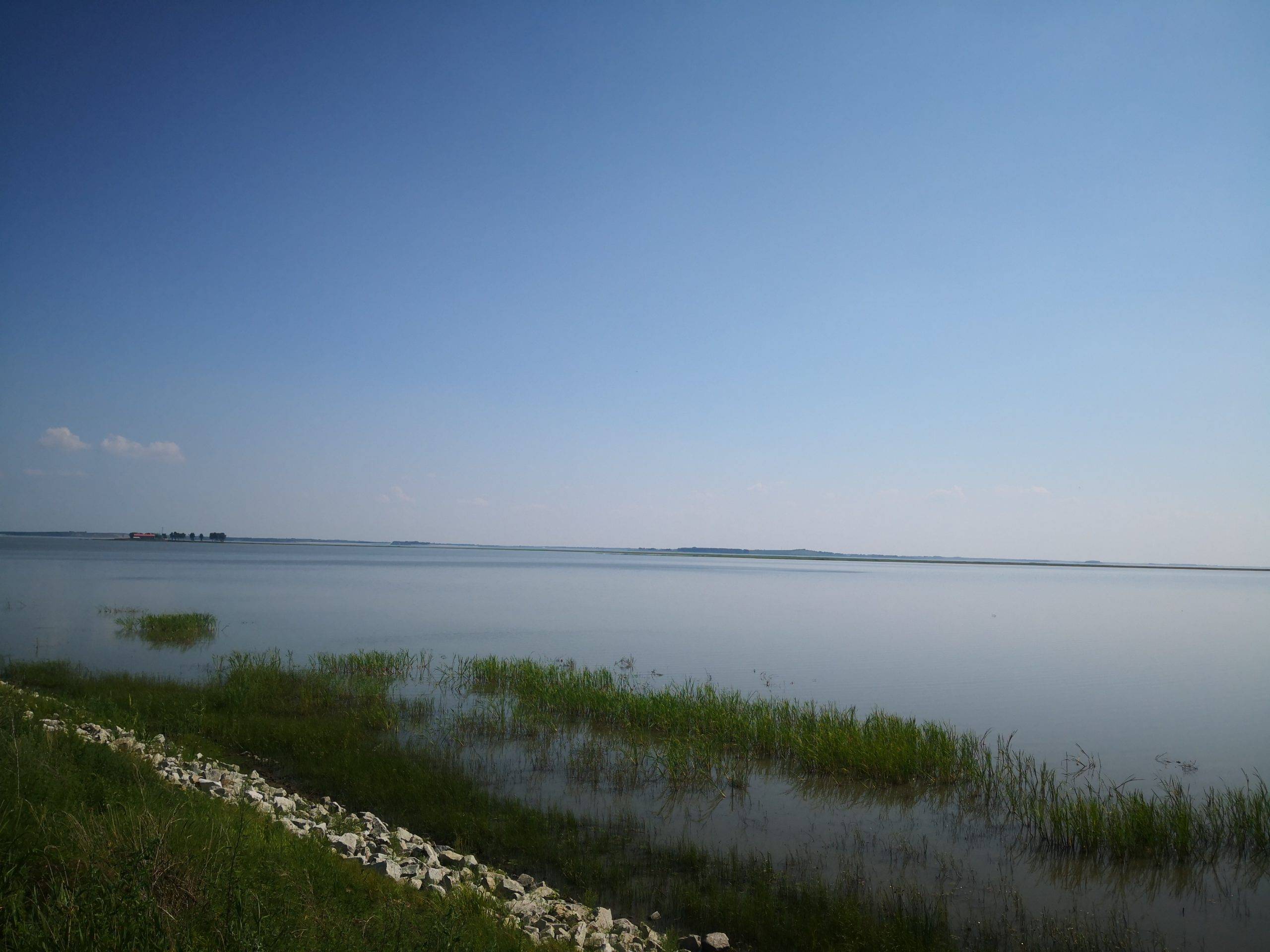 月亮泡(又名月亮湖),位于松辽平原腹地,是吉林省淡水渔业基地之一.