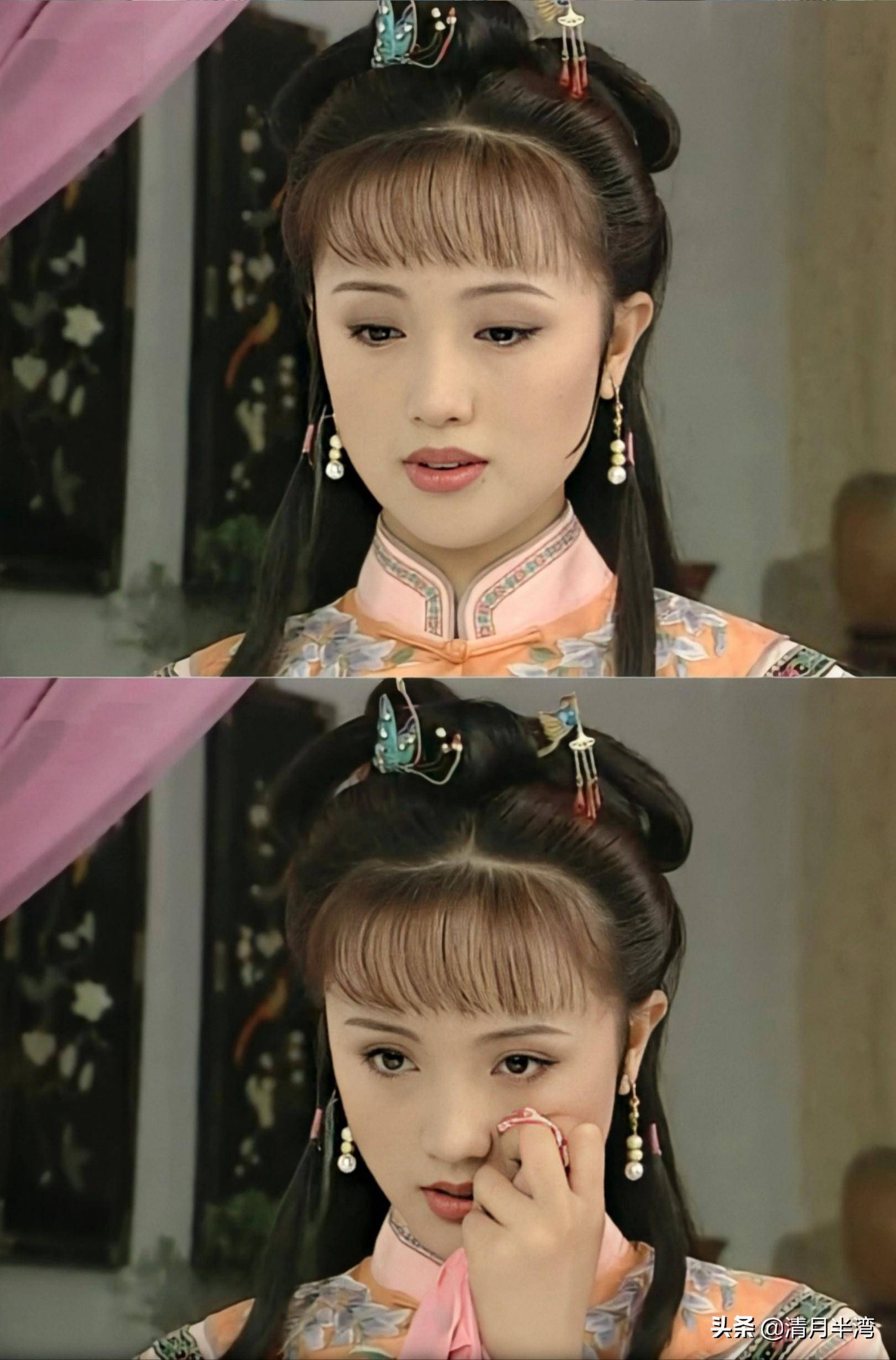 朱媛媛的五官比例非常完美,小巧精致,古装更是有江南女子的温婉灵气
