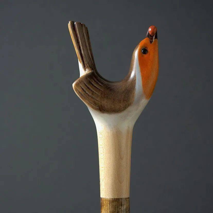 这样好用又有艺术感的"鸟头"手杖,让人眼前一亮_raif_killips_木材