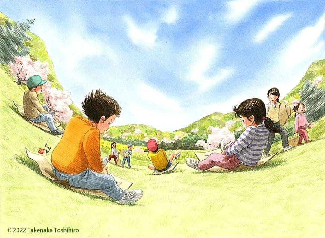 上色就把大家这些感慨记忆这位来自日本福冈的插画家竹中俊裕只可惜