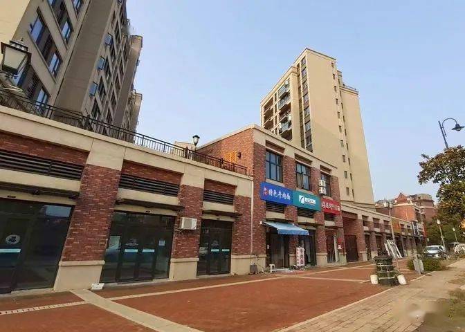 近日,汉南绿地城一期北岛·左岸小区的一排临路商铺,部分正在装修之中