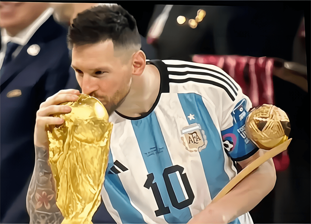 从凝视到捧杯,梅西扛着阿根廷队走向了胜利!_马拉多纳_世界杯_足球