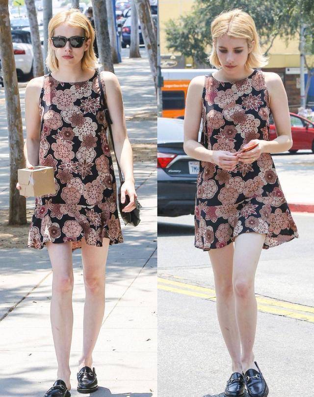 艾玛罗伯茨穿裙子太风情了!