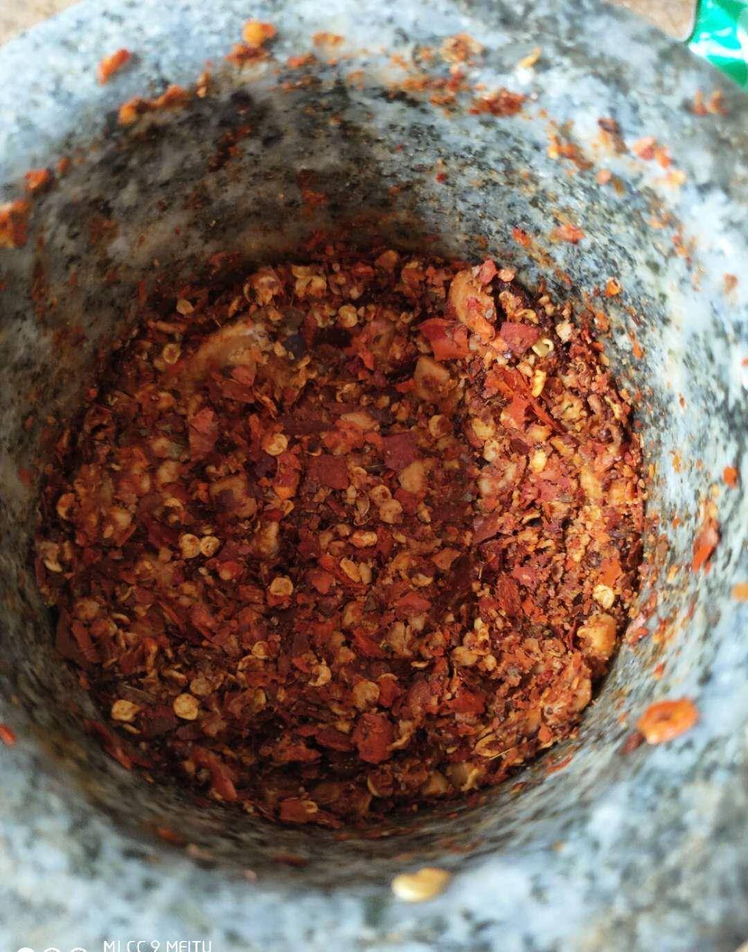 香辣下饭,做法简单_干辣椒_花椒_煎饼