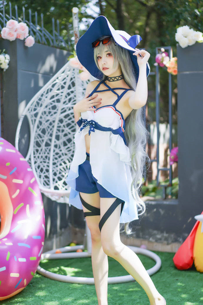 cos:明日方舟斯卡蒂驭浪cosplay正6p-君珺un_伊喵_正片_部落