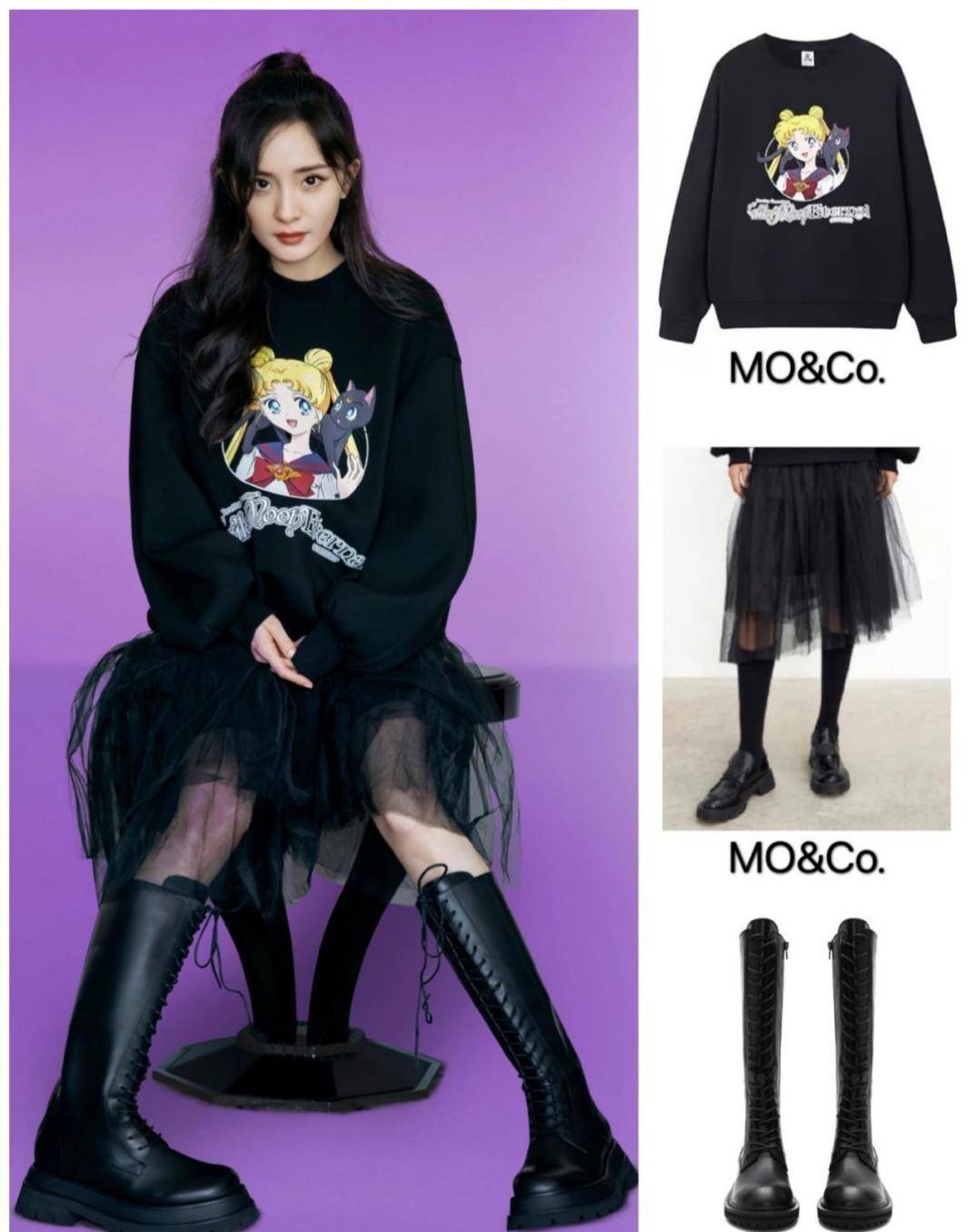 杨幂的时尚真看不懂,拼接蓬松礼服裙像"床单",也就她能驾驭