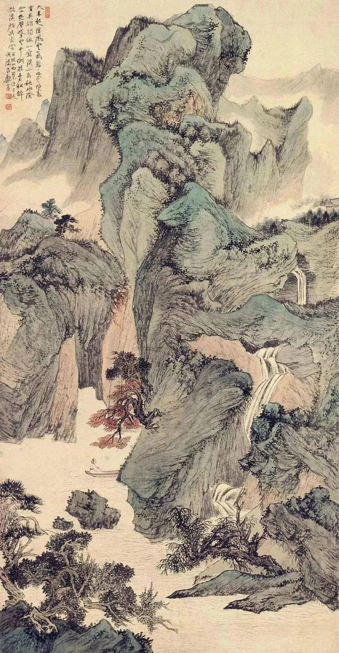 鄭午昌 山圖 ZHENG WUCHANG 鄭午昌| LANDSCAPE OF FOUR SEASONS 四時山水