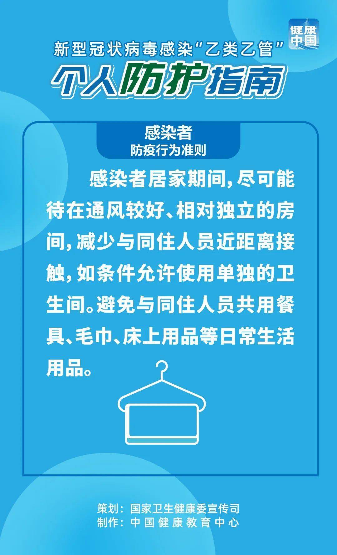 新型冠状病毒传染“乙类乙管”传染者防疫行为原则