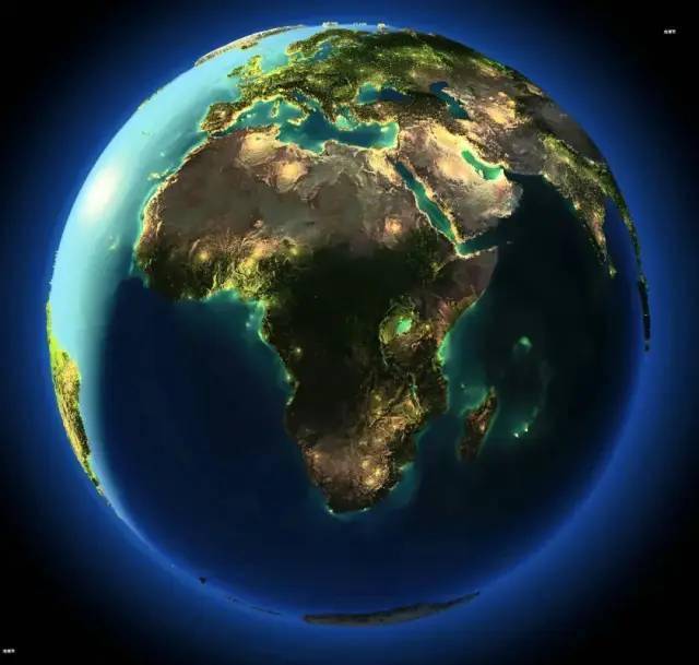 世界地图夜景灯光图片