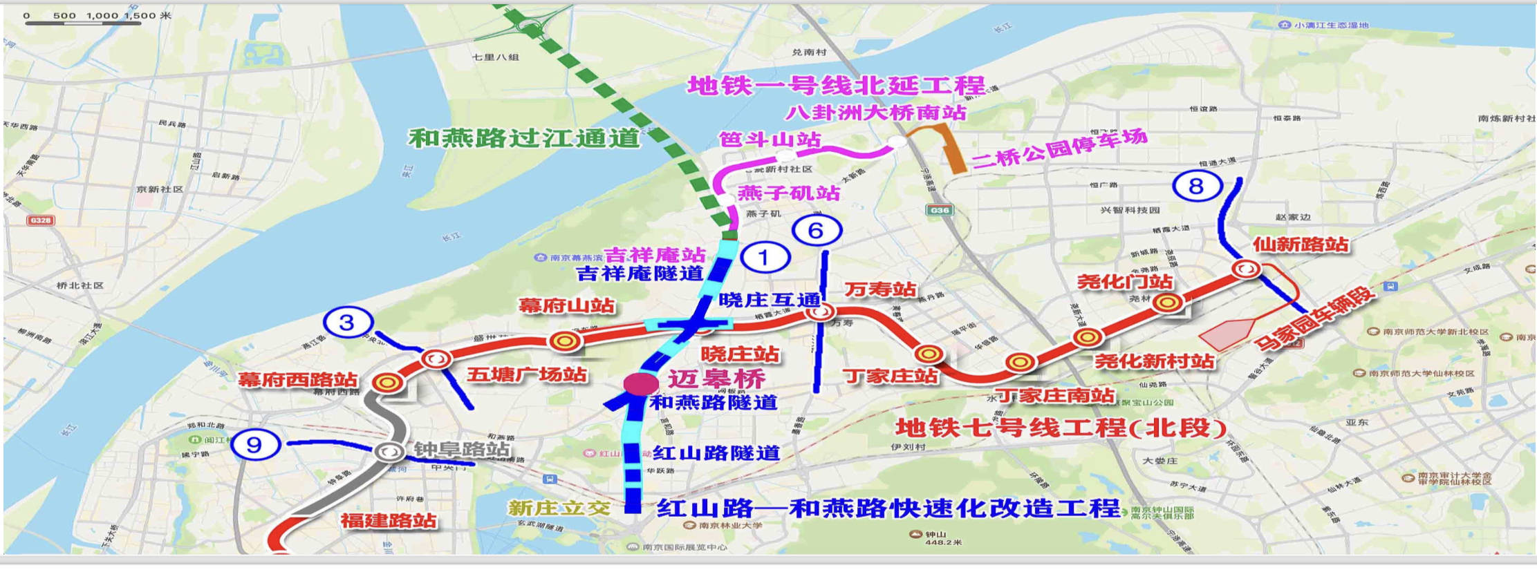 据了解,红山路—和燕路是南京市"井"字内环快速路系统中的北支.