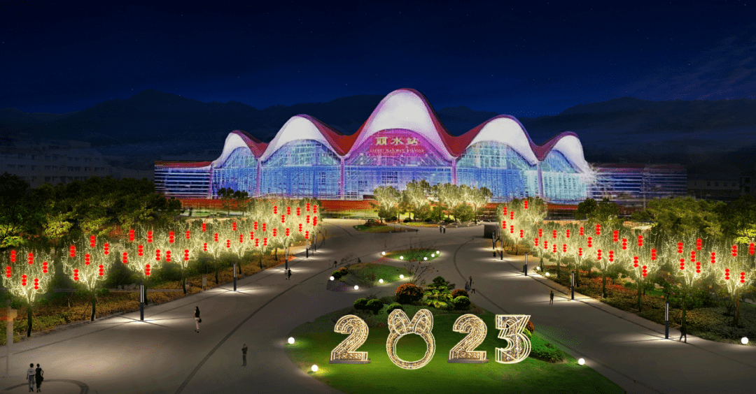 丽水市区2023年春节亮化抢先看_公园_主题_处州