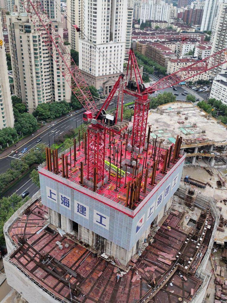 再造一个徐家汇!“浦西第一高楼”徐家汇中心T2塔楼封顶!_项目_上海_建设