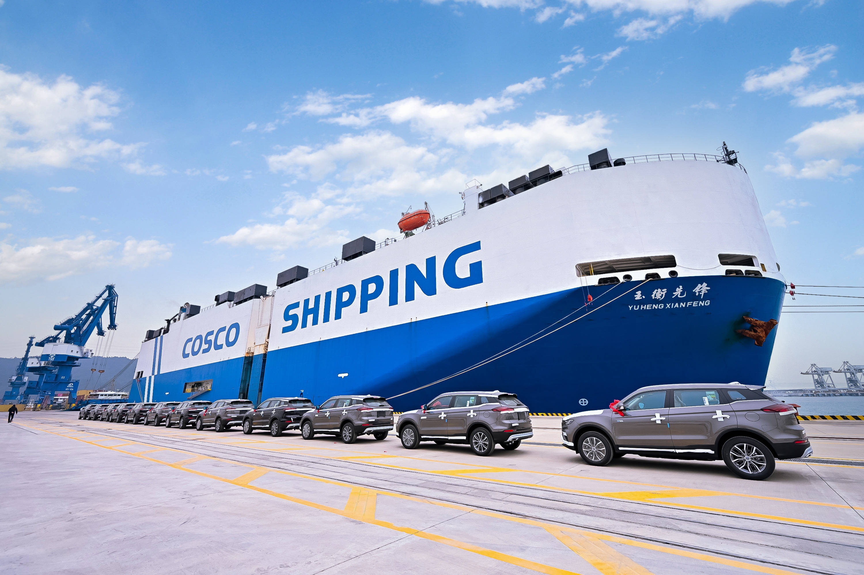 "通"向世界一流汽车城!小漠国际物流港汽车滚装外贸首航