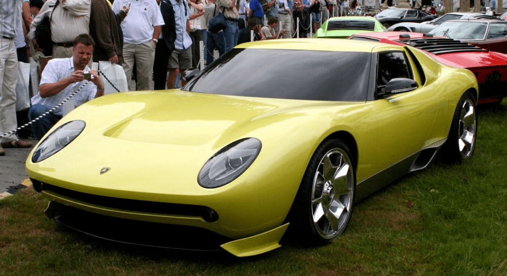 蘭博基尼miura概念車a lamborghini miura concept car was presented