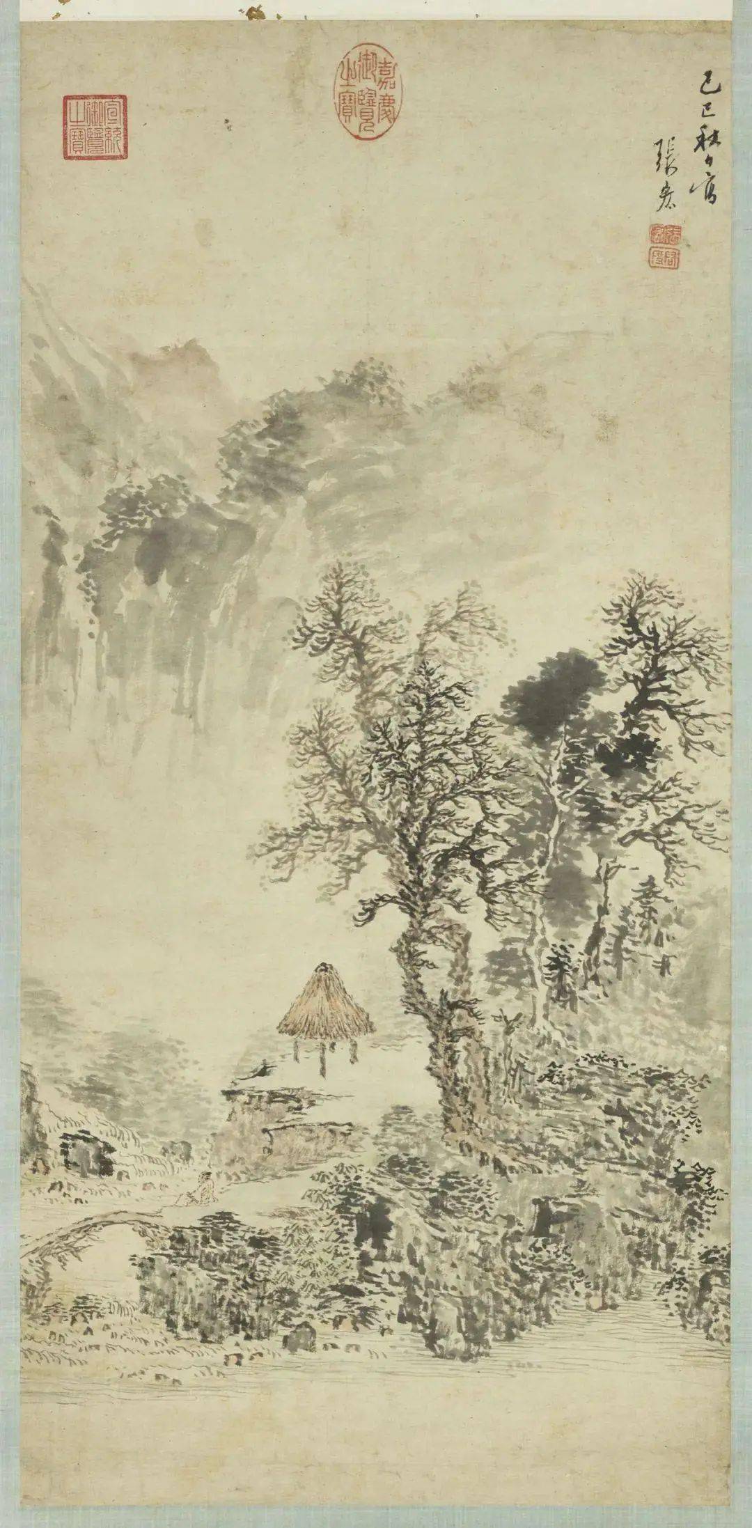 明代画家笔下的四季山水_唐寅_董其昌_沈周