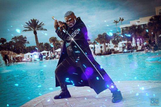 卡普空社区cosplay活动:黑人cos《鬼泣》维吉尔_作品_capcom_质量