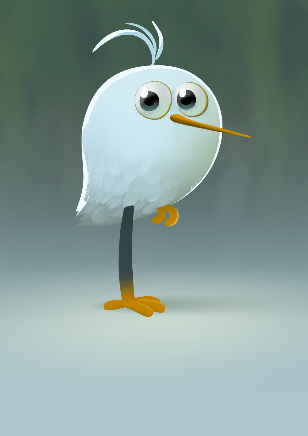 白鹭城市形象logo和卡通形象主标识