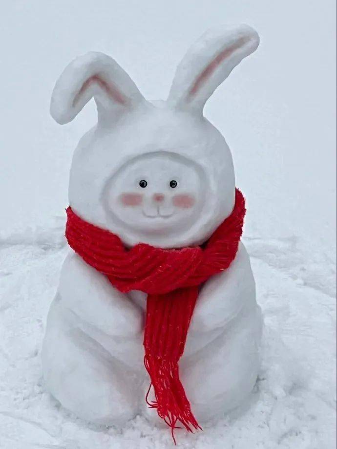 没有人能拒绝一只雪兔子,今年的雪人教科书有了!