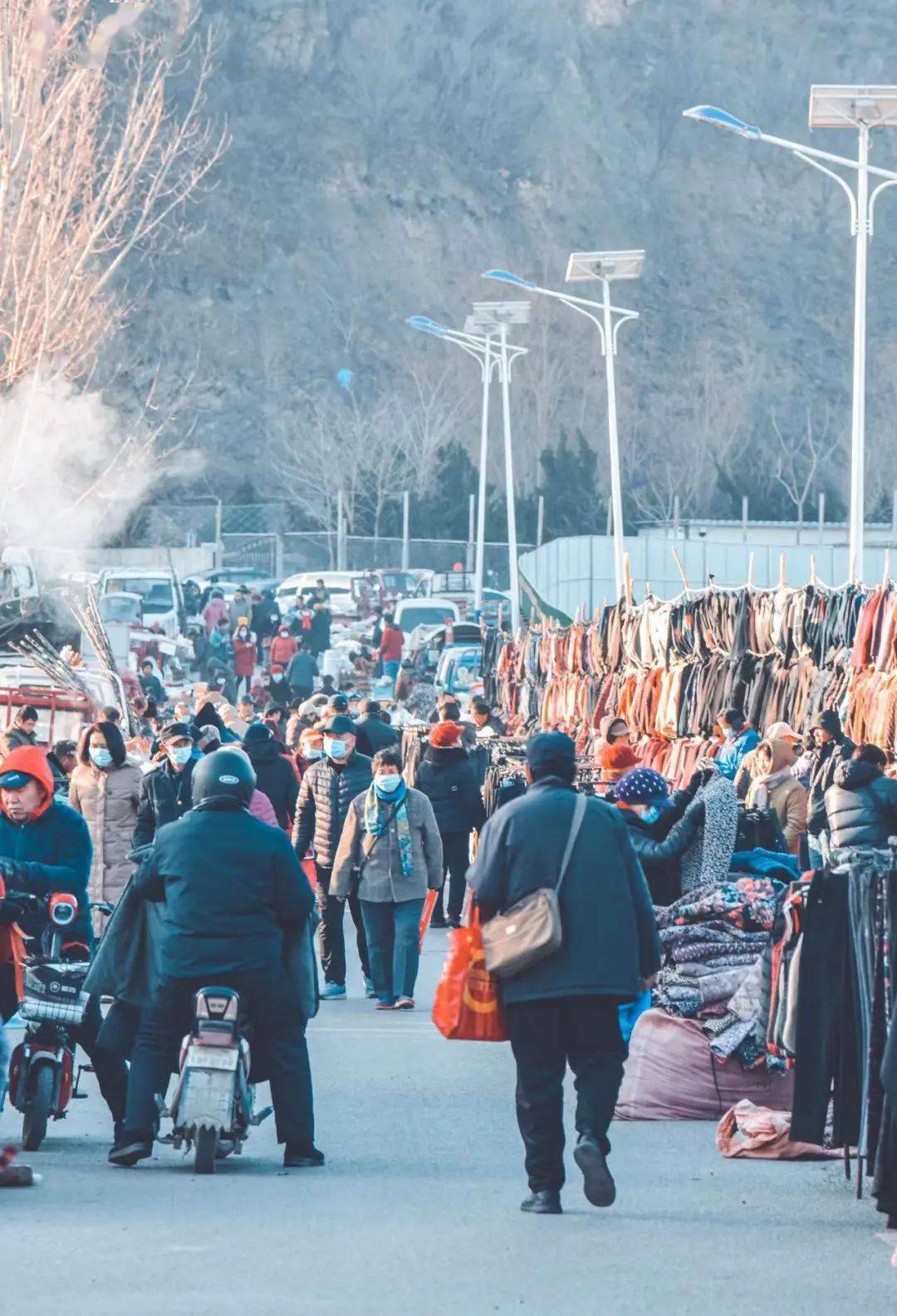 周村赶大集图片