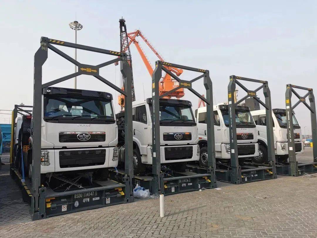 中远海特开启"专用框架运输商品车"新服务_海运_港口_车辆