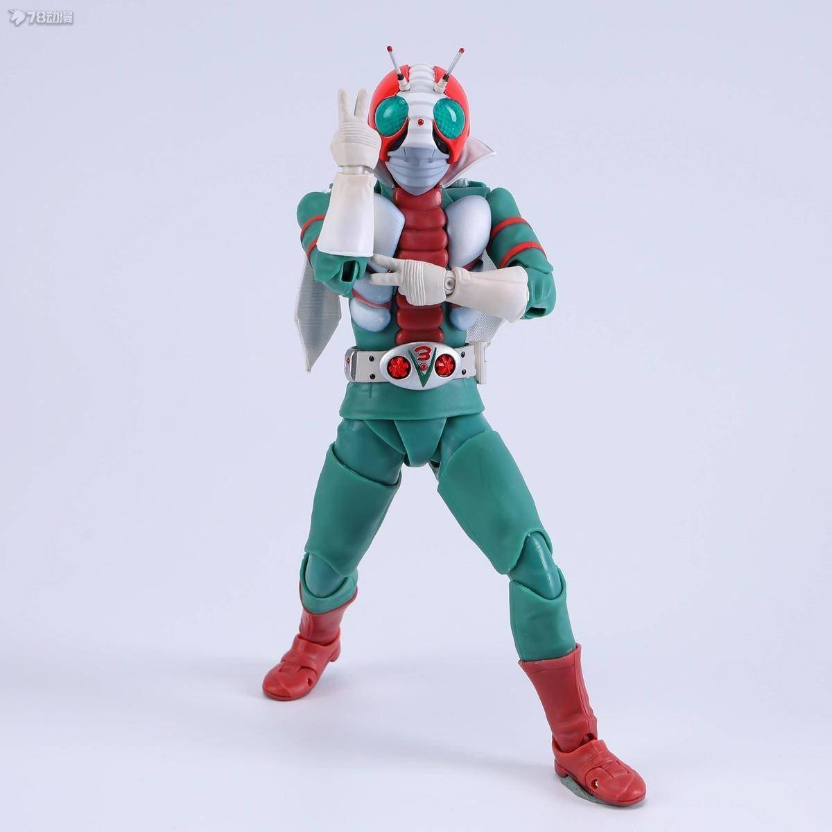 78官测:万代 shf 真骨雕 假面骑士v3_部分_零件_蝗虫